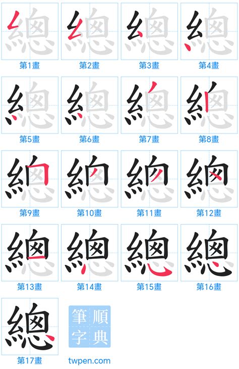 總筆畫|筆順字典